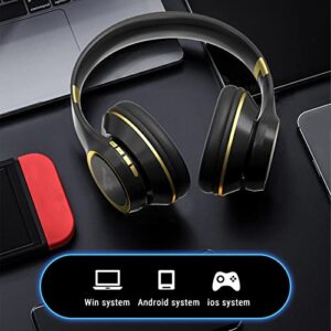 Over-Ear Headphones Wireless Bluetooth Retractable Noise Cancelling Headphones with Built-in Mic Head-Mounted Headphones Wireless Headphones Hifi Stereo, Support Connecting Audio Cable Cool Stuff