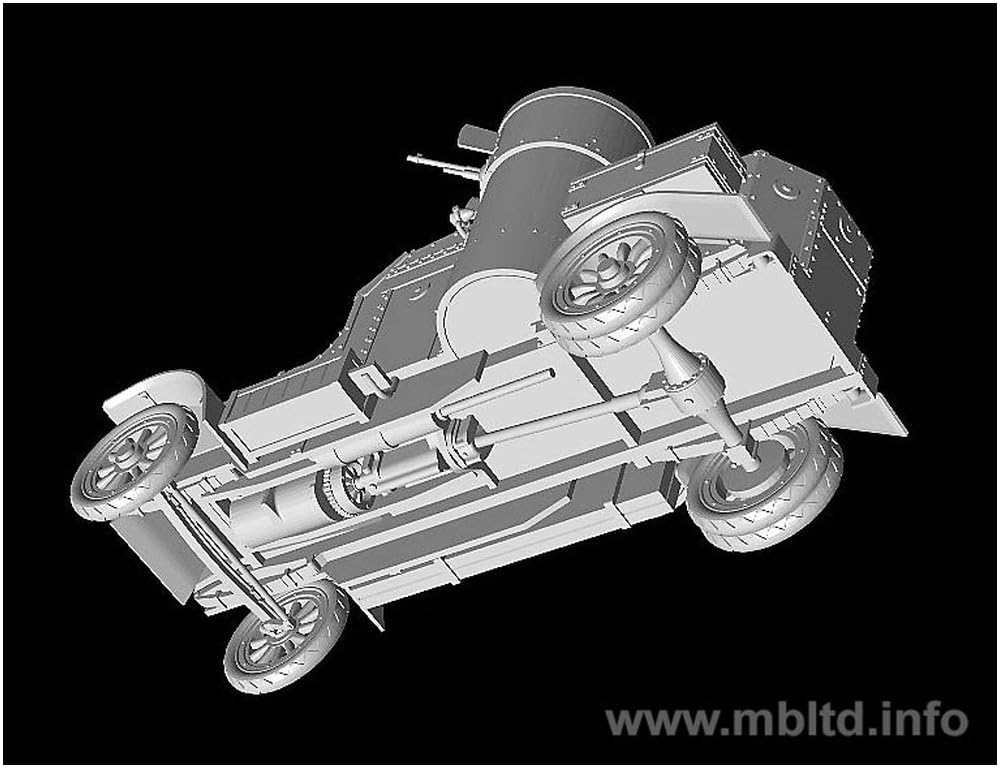 Master Box MB72008 1/72 British Austin Mk.4 Armored Car with Hotchkiss Machine Gun Plastic Model