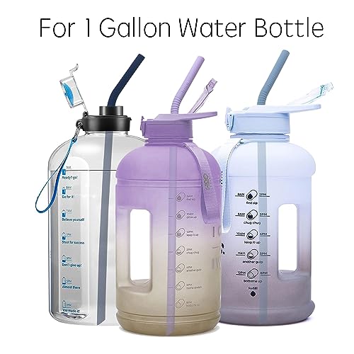 Tegion Pastel Color 14 Inch Extra Long Silicone Replacement Bent Straw for 40 oz Stanley Cup, Reusable Flexible Tall Drinking Straw for Quencher Tumbler with Handle,64 oz/1 Gallon Water Bottle-6 pack