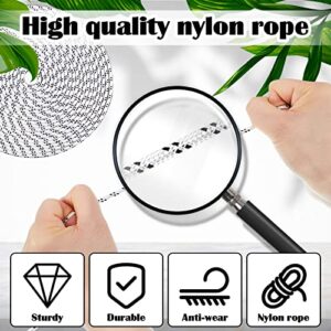 2 Pcs Outdoor Patio Umbrella Cord Line Nylon Rope 20 ft Patio Umbrella Replacement Parts Patio Umbrella String Replacement for Outdoor Patio Umbrella and Base Replacement Accessories (0.12'' Diameter)