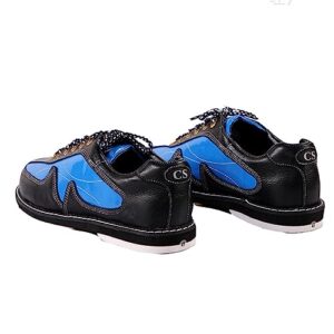 ONAIC Mens Womens Lawn Bowling Trainers Boy Girl Bowls Shoes Lightweight Indoor Leather Sneakers,Blue,9