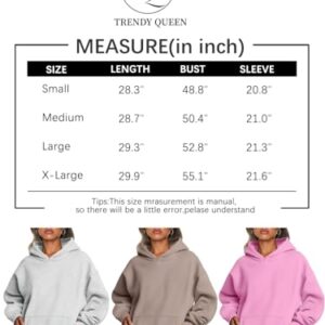 Trendy Queen Hoodies for Women Oversized Sweatshirts Cute Fleece Long Sleeve Sweaters Loose Casual Pullover Fall Outfits Winter Y2k Fashion Teen Girls 2023 Light Green