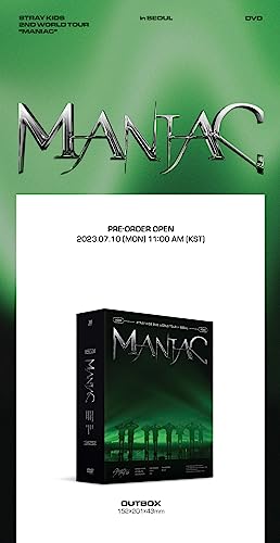 Stray Kids 2nd World Tour MANIAC in Seoul Contents+Photobook+Folding poster on pack+Tracking Sealed SKZ (DVD Version)