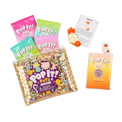 Pop It! Pets - Season 2 - The Ultimate Sensory Fidget Toy - Popping Bubbles and Adorable Characters - Collector map with Cards and Stickers from Buffalo Games