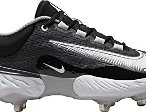 Nike Alpha Huarache Elite 4 Low DJ6521-011 Black-White Men's Metal Baseball Cleats 12 US