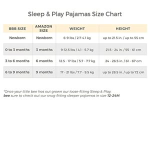 Burt's Bees Baby Baby Girls' Sleep and Play Pajamas, 100% Organic Cotton One-Piece Romper Jumpsuit Zip Front Pjs, Owl Friends, Newborn