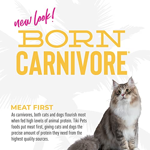 Tiki Cat Born Carnivore Indoor Health Non-GMO, Chicken and Turkey Meal Recipe 3 lbs.