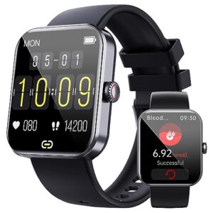 blood pressure monitor smart watch, 2023 smartwatch fitness tracker for men women, ip67 waterproof, heart rate sleep monitor, 1.9 inch full touch screen, blood oxygen pressure