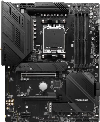 MSI MAG B650 Tomahawk WiFi Computer Gaming Motherboard (AM5, ATX, DDR5, PCIe 4.0, M.2, SATA 6Gb/s, USB 3.2 Gen 2, HDMI/DP, Wi-Fi 6E, AMD Ryzen 7000 Series Processors) AMD PC Motherboards (Renewed)