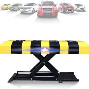 Parking Barrier Post Safety Bollard Automatic Parking Barrier Automatic Parking Lock Carport with Remote Control, Auto Lift Private Car Parking Latch Space Lock, Car Park Driveway Guard Saver