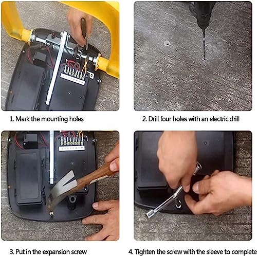 Parking Barrier Post Safety Bollard Automatic Parking Barrier Automatic Parking Lock Carport with Remote Control, Auto Lift Private Car Parking Latch Space Lock, Car Park Driveway Guard Saver