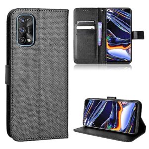 Phone Case for Realme 7 Pro, Leather Wallet Case for Realme 7 Pro Non-Slip PU Leather Cover, Flip Folio Book Phone Cover for Realme 7 Pro Case
