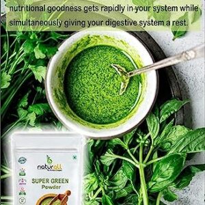 NACHT 7 Daily Super Greens Complete Nutrition Powder | Wheatgrass, Moringa, Stevia, Alfalfa Grass, Barley Grass, Spinach, Amla - 100 GM