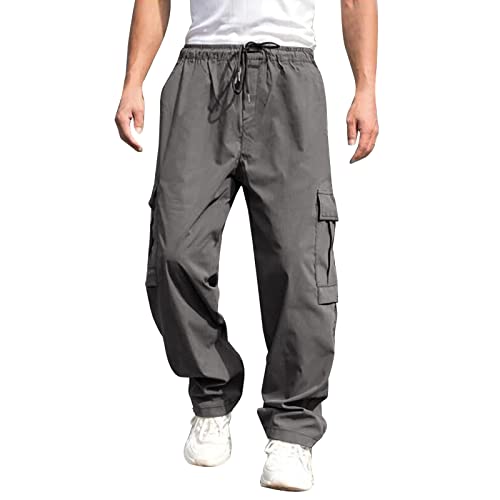 Aipengry Men's Relaxed Straight-fit Cargo Work Pant Men's Tactical Pants Lightweight Men Outdoor Cargo Pant with Multi-Pocket