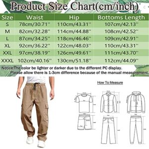 Aipengry Men's Relaxed Straight-fit Cargo Work Pant Men's Tactical Pants Lightweight Men Outdoor Cargo Pant with Multi-Pocket