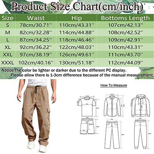 Aipengry Men's Relaxed Straight-fit Cargo Work Pant Men's Tactical Pants Lightweight Men Outdoor Cargo Pant with Multi-Pocket