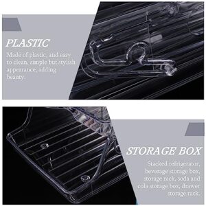 Kichvoe Drink Rack cola Container Drink Container Storage Rack can Organizer Rolling Drink Organizer Multi-Function soda Holder Beverage Can Holder can Drink Holder soda Rack Plastic Small