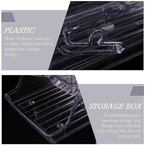 Kichvoe Drink Rack cola Container Drink Container Storage Rack can Organizer Rolling Drink Organizer Multi-Function soda Holder Beverage Can Holder can Drink Holder soda Rack Plastic Small