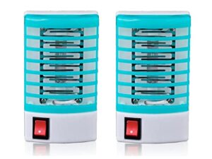 bug zapper, fruit flies trap, electric mosquito & fly zappers/killer - insect attractant trap powerful little gnats, hangable mosquito lamp for home, indoor, outdoor, patio (blue)