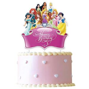 1 princess cake topper for children girl birthday party cake decorations