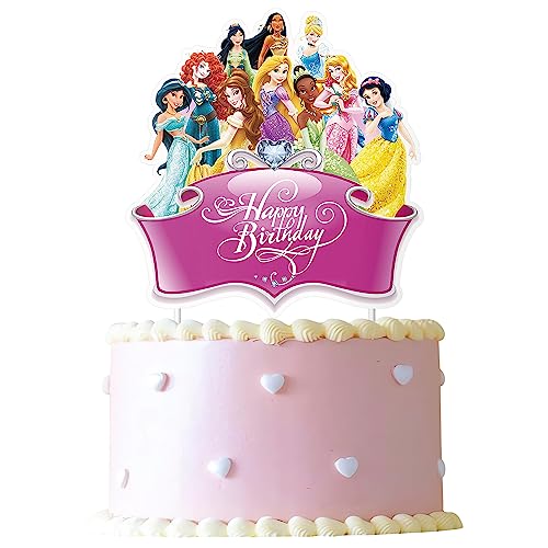 1 Princess Cake Topper for Children Girl Birthday Party Cake Decorations