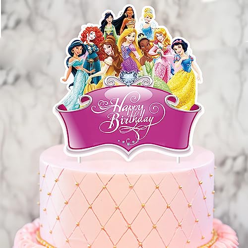 1 Princess Cake Topper for Children Girl Birthday Party Cake Decorations