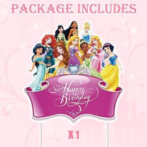 1 Princess Cake Topper for Children Girl Birthday Party Cake Decorations