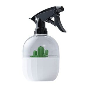 Cactus Modeling Spray Bottle Gardening Spray Bottle 500ml Small Candy Colored Watering Cans Animal Watering Can (White, One Size)