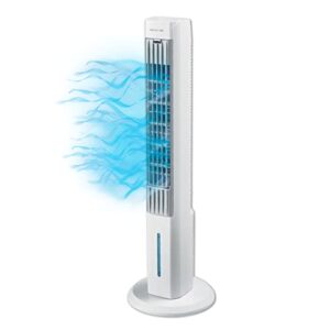 Arctic Air Tower+ Indoor Evaporative Cooler with Oscillating and Quiet Fan Function, Auto-Off Timer & Chill Zone XL Evaporative Cooler with Oscillating Fan, Auto-Off Timer, Portable Fan