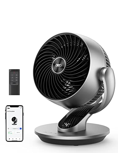 Dreo Tower Fan 42 Inch Pilot Max, 2023 Upgraded Smart Fans for home Works with Alexa/Google/App, 120° & Smart Desk Fan for Bedroom, Powerful 70 ft Whole Room Air Circulator Fan, 120°+90° oscillating