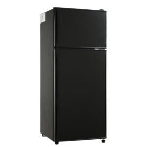 OOTDAY Compact Refrigerator 3.5 Cu Ft - Mini Refrigerator Separate Freezer - 2 Door for Garage Camper Basement/Dorm/Office/Family, Black