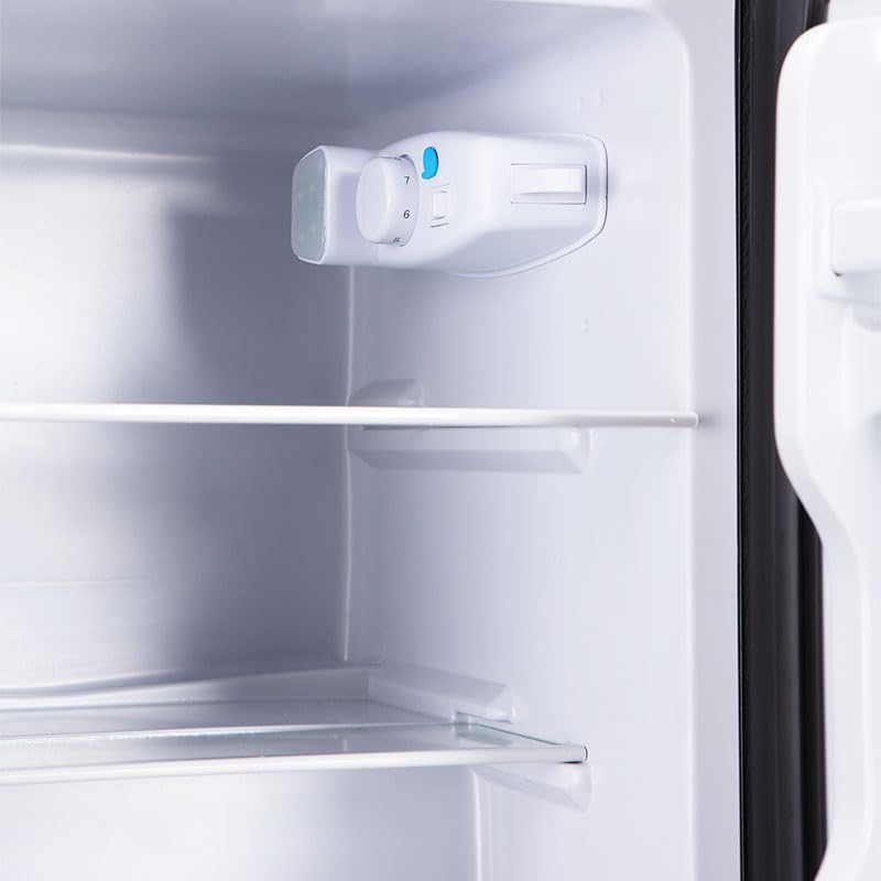 OOTDAY Compact Refrigerator 3.5 Cu Ft - Mini Refrigerator Separate Freezer - 2 Door for Garage Camper Basement/Dorm/Office/Family, Black