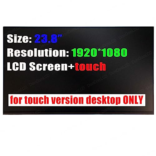 for HP AIO 24-DF0092DS Touchscreen Desktop 23.8" FHD LCD Screen+Touch Assembly Display Panel Replacement -NOT for Non-Touch Desktop