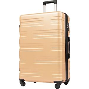 merax carry on luggage checked in luggage suitcase with wheels hard case 28 in luggage expandable with spinner wheels