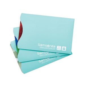 Samsonite® RFID Sleeves, Turquoise, Pack Of 3