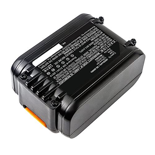 Synergy Digital Lawn Mower Battery, Compatible with Pattfield PE-20 RHB Lawn Mower, (Li-ion, 20V, 4950mAh) Ultra High Capacity, Replacement for Worx WA3553 Battery