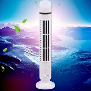 Electric Household Led Bladeless Tower Portable USB Charging Mini Vertical Conditioner Stand Up Tower Fan For Office Bedroom Home Indoor Desktop Rechargeable Fans Portable Usb Clip on