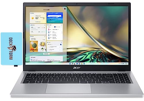acer Aspire 3 A315 Slim Business Laptop 15.6" Full HD IPS Display (AMD Ryzen 5 7520U 4-Core, 8GB LPDDR5 5500MHz RAM, 1TB PCIe SSD, AMD Radeon, WiFi 6, BT 5.2, Webcam, Win 11 Pro) w/Dockztorm Dock
