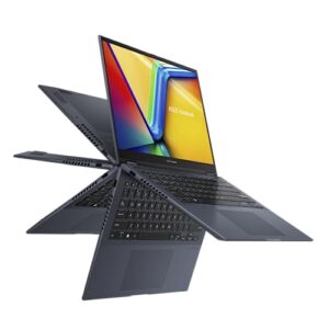 ASUS Vivobook S 14 Flip 2-in-1 14" FHD+ 16:10 Touchscreen (16GB RAM, 2TB SSD, AMD 6-Core Ryzen 5 5600H (Beats i7-1165G7), Active Pen) Business Laptop, Backlit, FP, FHD Webcam, Win 11 Pro, Quiet Blue