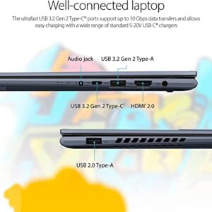 ASUS Vivobook S 14 Flip 2-in-1 14" FHD+ 16:10 Touchscreen (16GB RAM, 2TB SSD, AMD 6-Core Ryzen 5 5600H (Beats i7-1165G7), Active Pen) Business Laptop, Backlit, FP, FHD Webcam, Win 11 Pro, Quiet Blue
