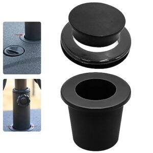 qrwt silicone patio table umbrella cone wedge umbrella hole ring plug and cap set for 2 to 2.5 inch yard garden patio table hole and 1.5 inch umbrella pole adapter accessories