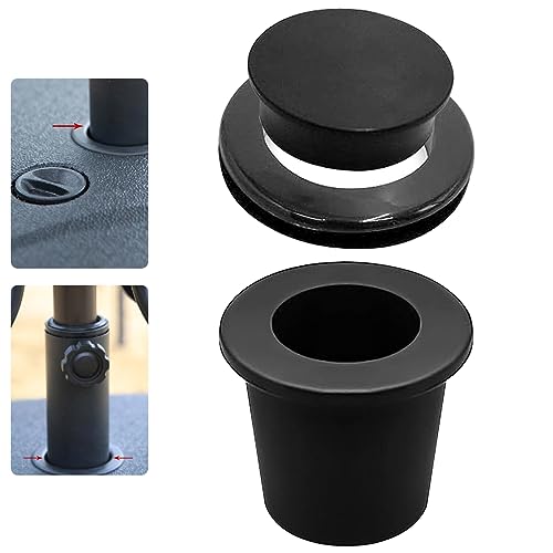 QRWT Silicone Patio Table Umbrella Cone Wedge Umbrella Hole Ring Plug and Cap Set for 2 to 2.5 Inch Yard Garden Patio Table Hole and 1.5 Inch Umbrella Pole Adapter Accessories