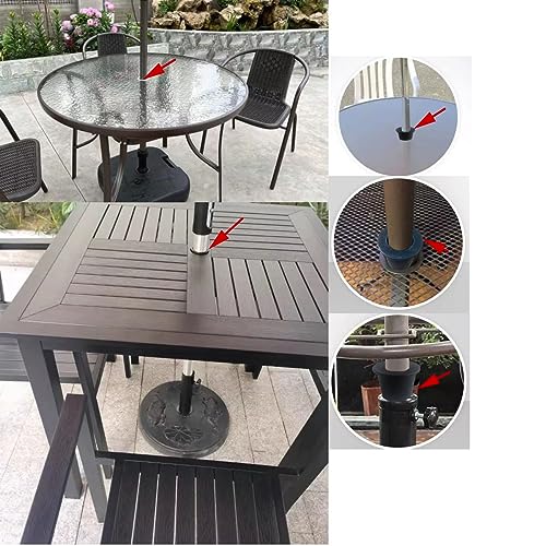 QRWT Silicone Patio Table Umbrella Cone Wedge Umbrella Hole Ring Plug and Cap Set for 2 to 2.5 Inch Yard Garden Patio Table Hole and 1.5 Inch Umbrella Pole Adapter Accessories