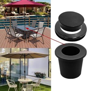 QRWT Silicone Patio Table Umbrella Cone Wedge Umbrella Hole Ring Plug and Cap Set for 2 to 2.5 Inch Yard Garden Patio Table Hole and 1.5 Inch Umbrella Pole Adapter Accessories