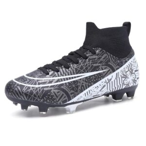 Mens Soccer Cleats Women Football Cleats Soccer Shoes for Big Boy Tacos de Futbol para Hombre High Top Football Shoes Zapatos de Futbol para Hombres Professional Training Football Boots AG FG