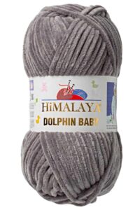 4 pack/skeins himalaya dolphin baby, each skein 100 gr/3,5 oz, 120 mt/ 132 yd, super bulky yarn, blanket yarn, velvet yarn, knitting yarn, amigurumi yarn, baby yarn 80320