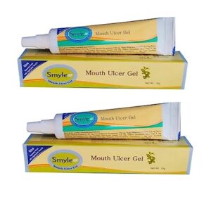 (pack of 2) smyle mouth ulcer gel herbal treatment ayurvedic medicine (10gm) - by exportdeals