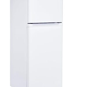 Unique Appliances UGP-170L W 6 Cu. Ft. Solar Powered DC Top Freezer Refrigerator, White; Highly Efficient Insulation Throughout and Simple Effortless Controls; Bottom Crisper