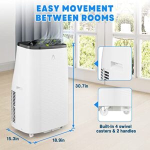 GAOMON 14,000 BTU Portable Air Conditioner, 3-in-1 Portable AC Unit with Fan & Dehumidifier Cools up to 700 sq. ft, Room Air Conditioner with 24 Hour Timer & Remote Control, Window Mount Kit