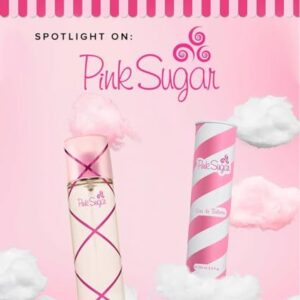 ASL - Pink sugar Perfume - Pink sugar perfume for women - Eau de Toilette 3.4 oz 100% Original with Travel size Pink rose 0.1 oz Perfume for Women.